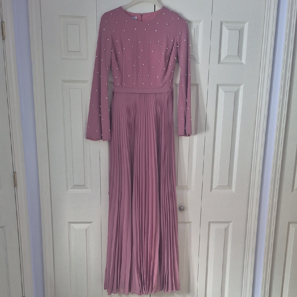 Elegant Pink Maxi Dress